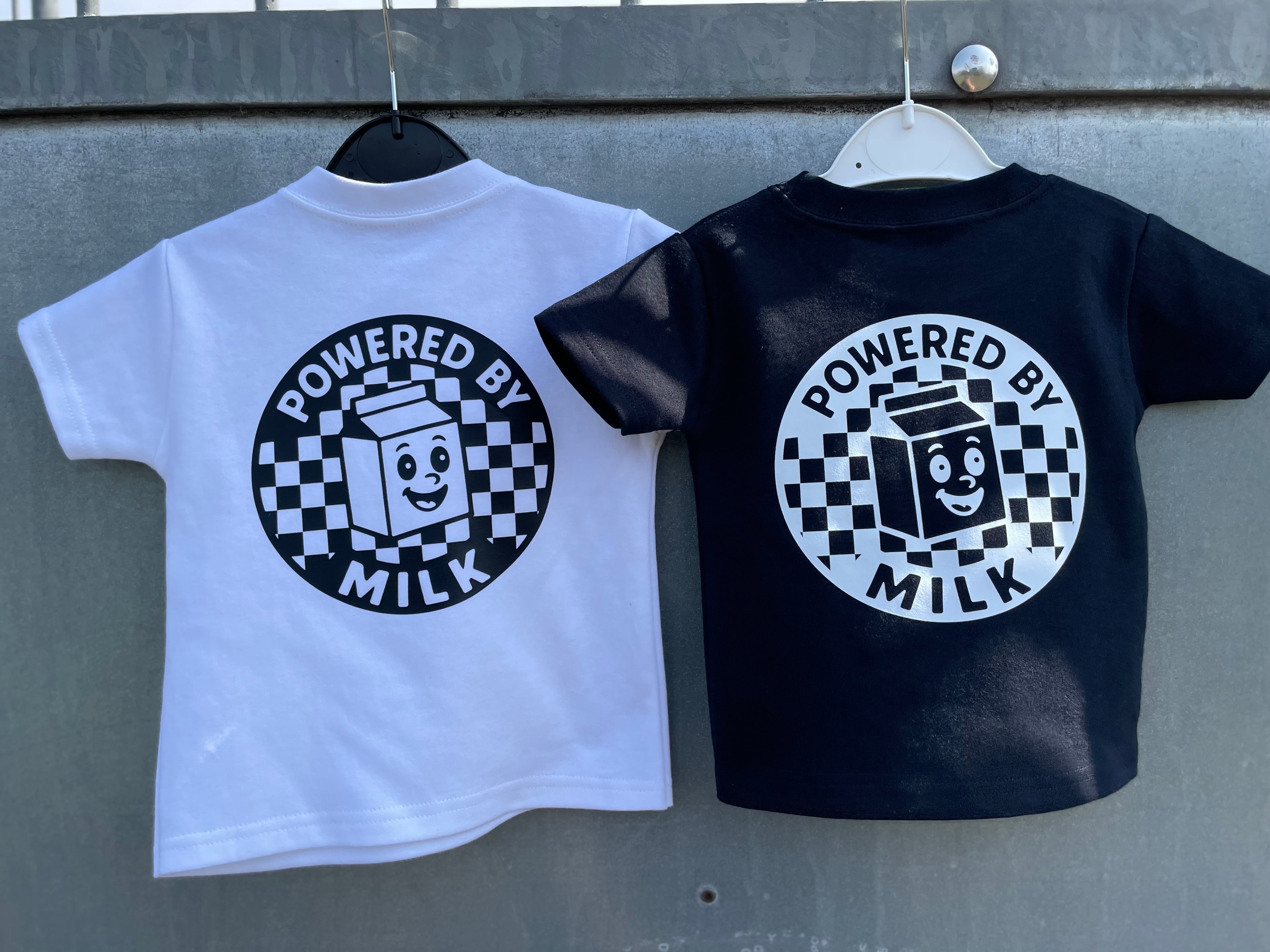 'POWERED BY MILK' TEE