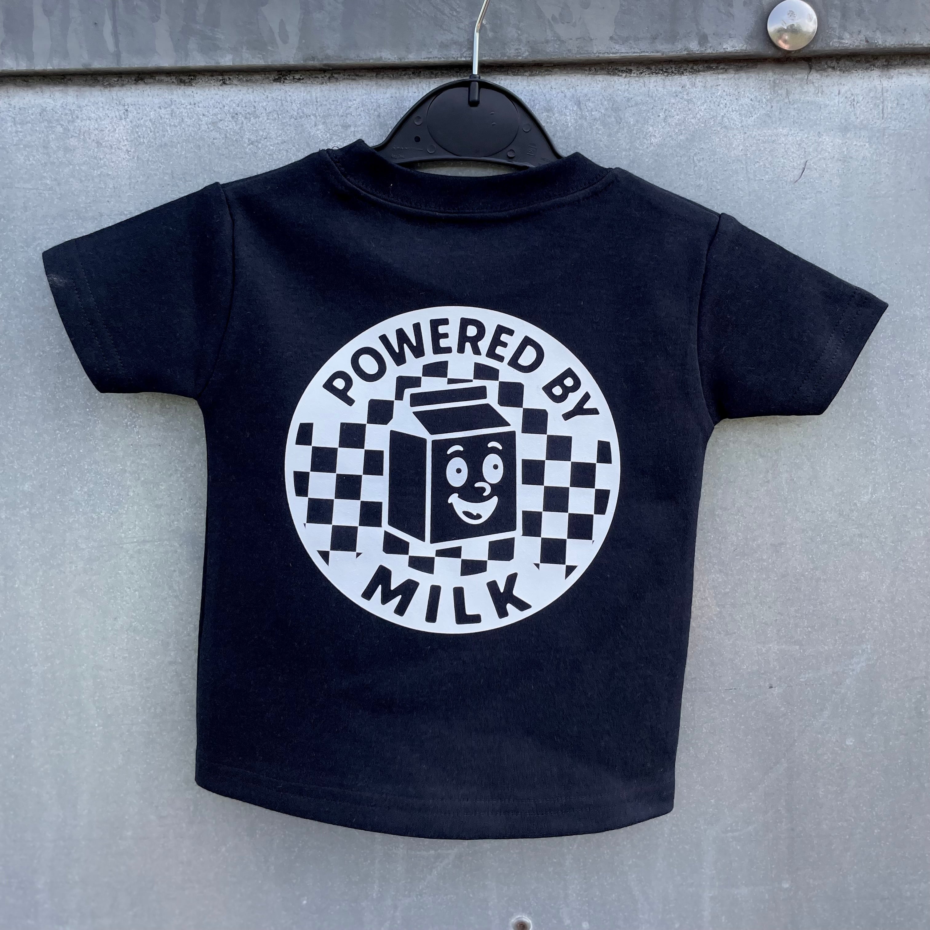'POWERED BY MILK' TEE
