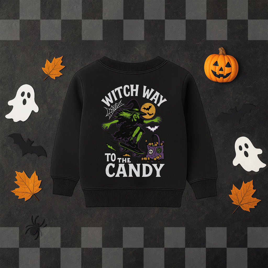 'WITCH WAY TO THE CANDY' SWEATSHIRT