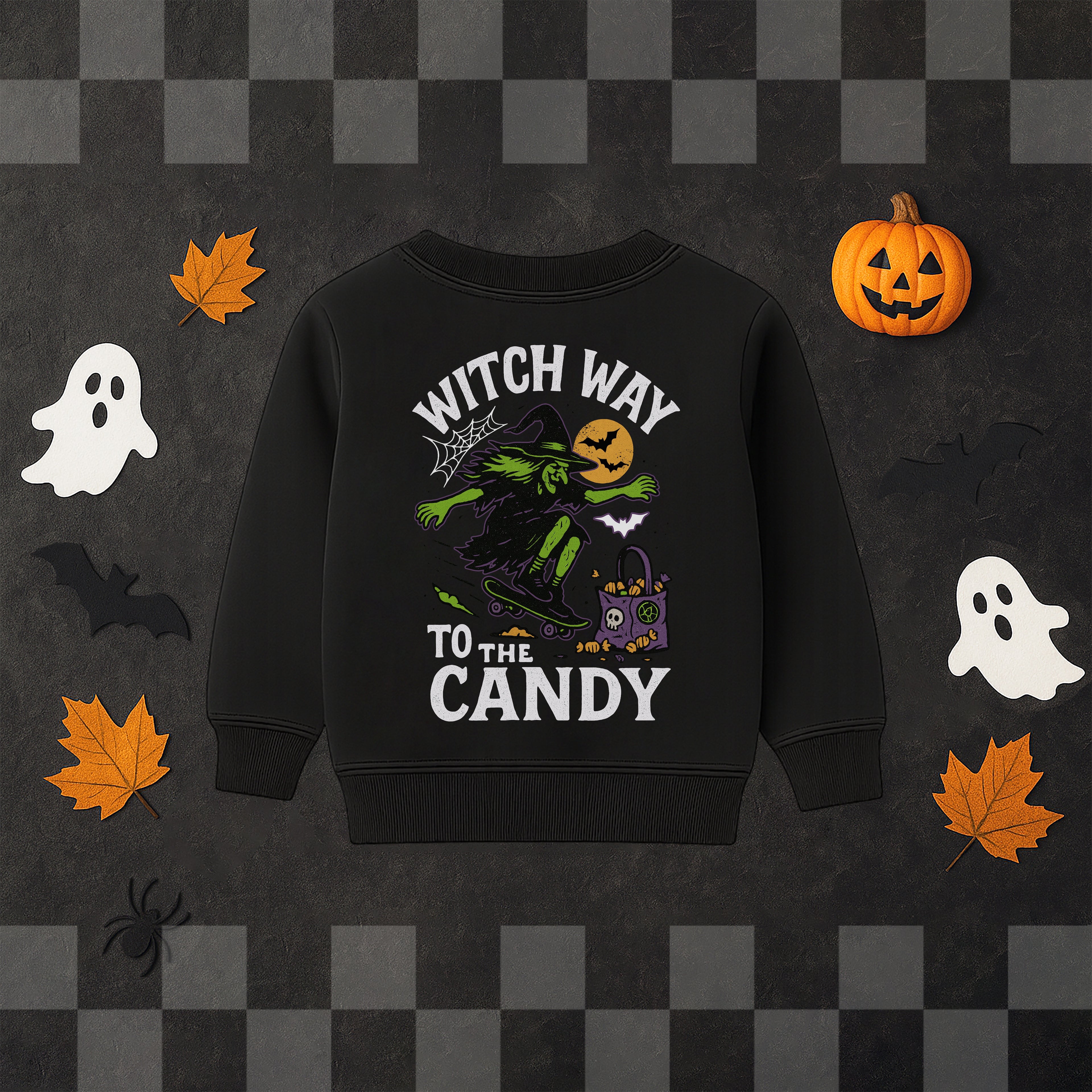 'WITCH WAY TO THE CANDY' SWEATSHIRT
