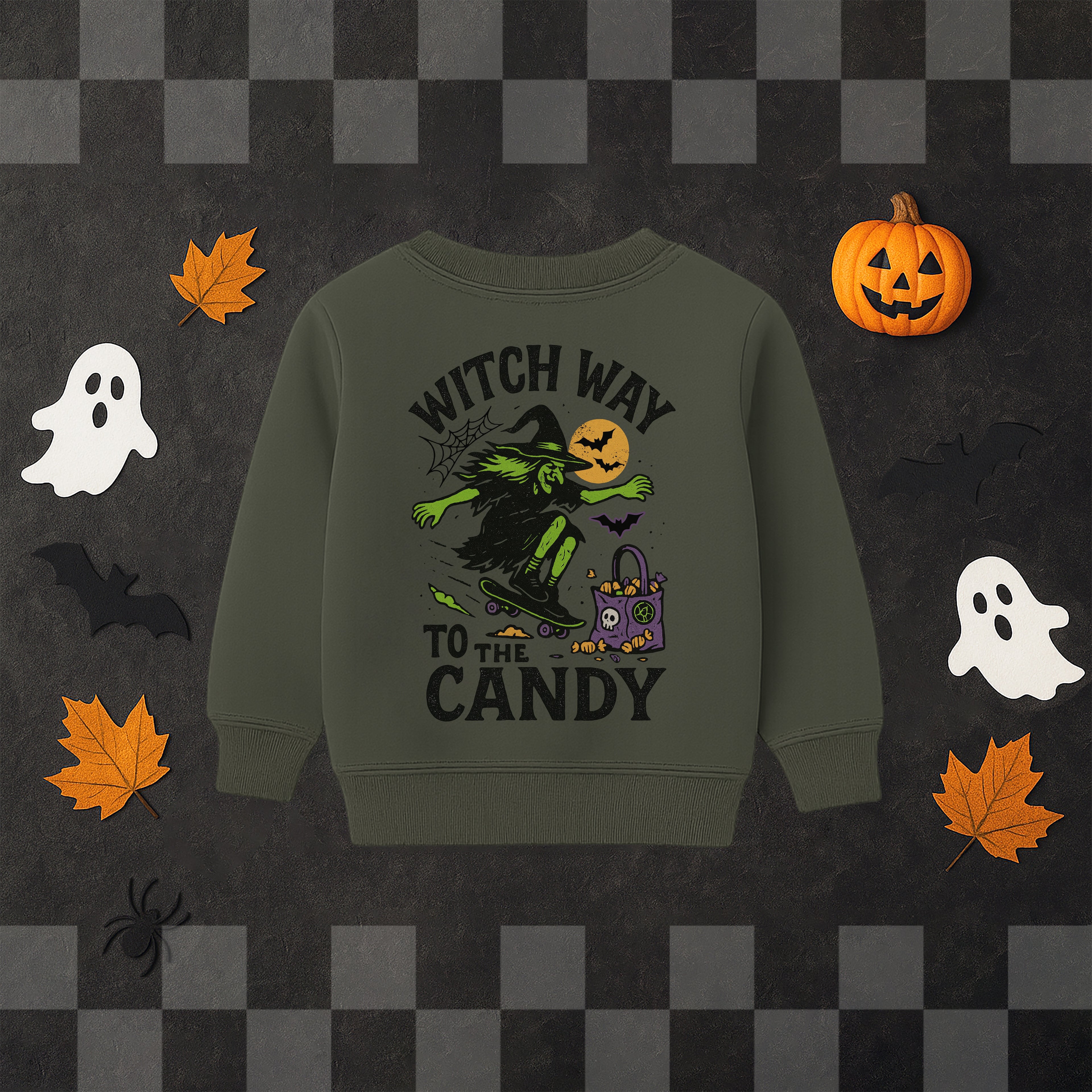 'WITCH WAY TO THE CANDY' SWEATSHIRT
