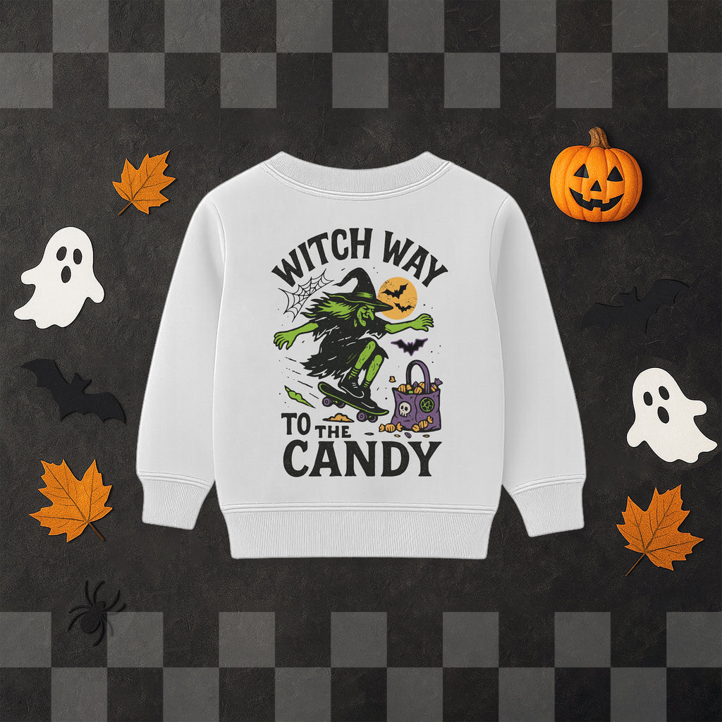 'WITCH WAY TO THE CANDY' SWEATSHIRT