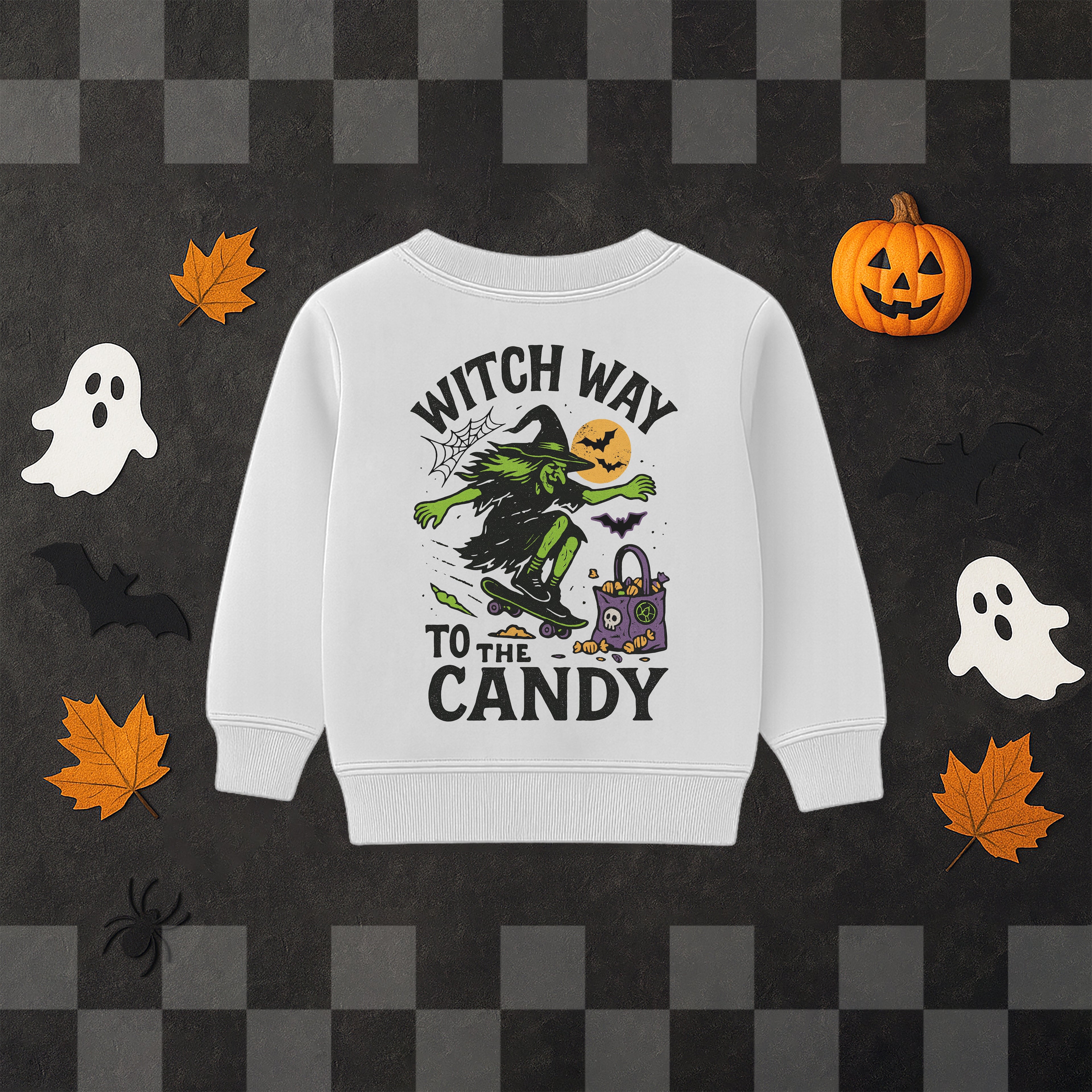 'WITCH WAY TO THE CANDY' SWEATSHIRT